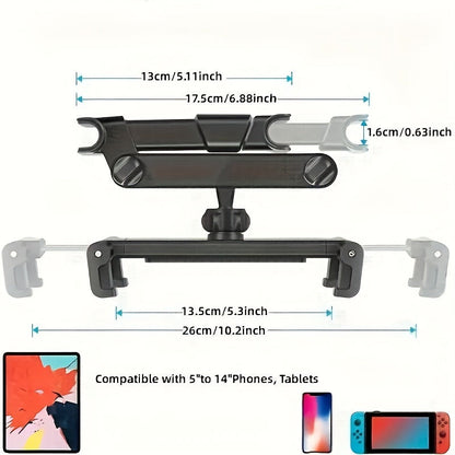 Tablet Houder Auto Geschikt voor 5-14 Inch met Verstelbare Arm