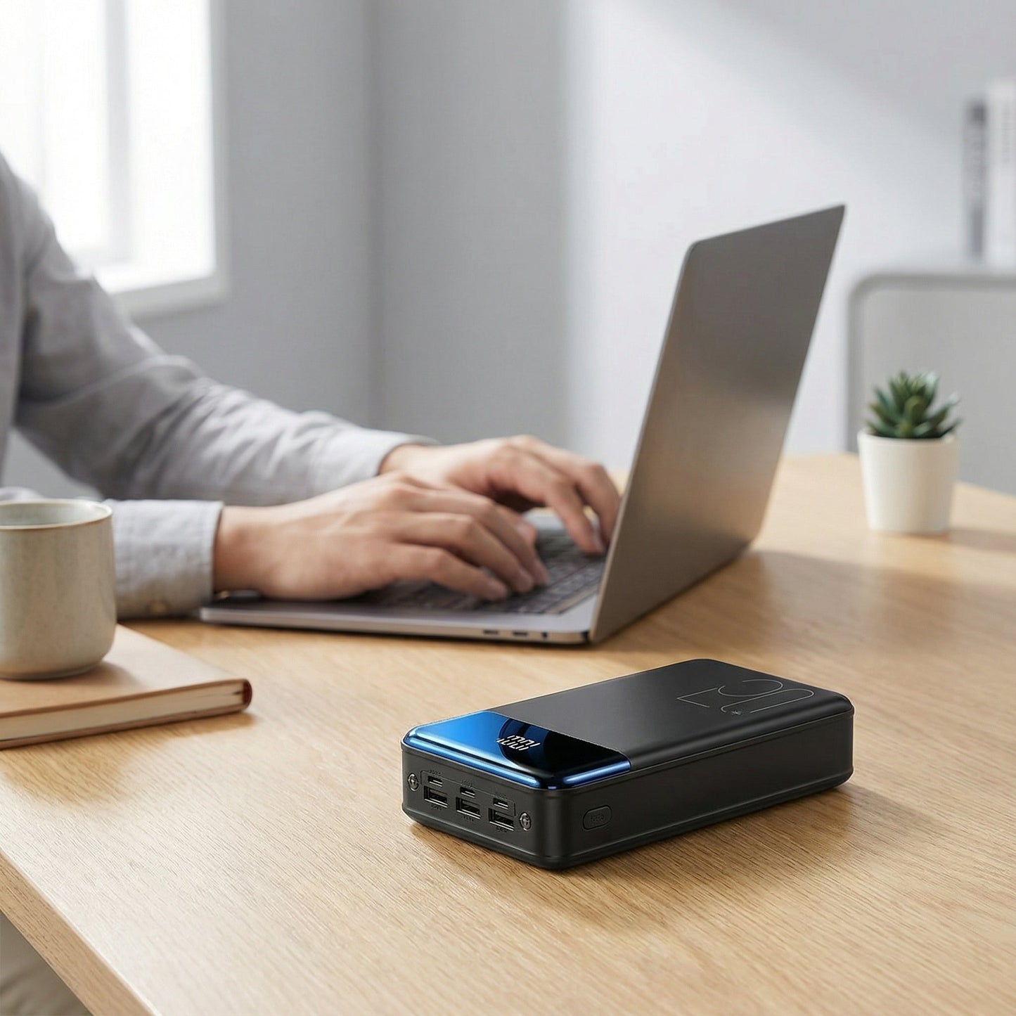 Krachtige Powerbank 100.000 mAh met Snelladen en LED Display