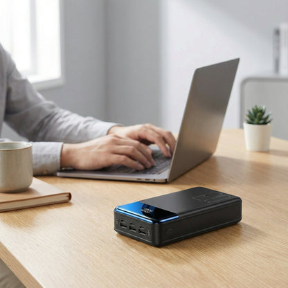 Krachtige Powerbank 100.000 mAh met Snelladen en LED Display