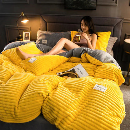 Fleece Dekbedovertrek Zacht Warm en Ademend