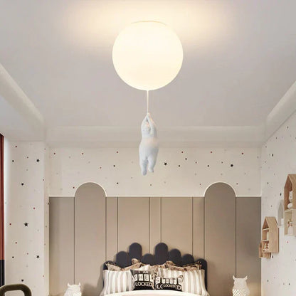 Kinderplafondlamp Beer en Ballon – Kleurrijk Plafondlicht voor Kinderkamer