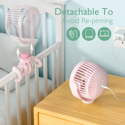 USB Reizen Handventilator Oplaadbaar Klein en Licht