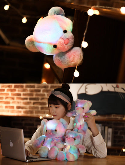 LED Teddybeer Pluche Speelgoed Kleurrijk Licht