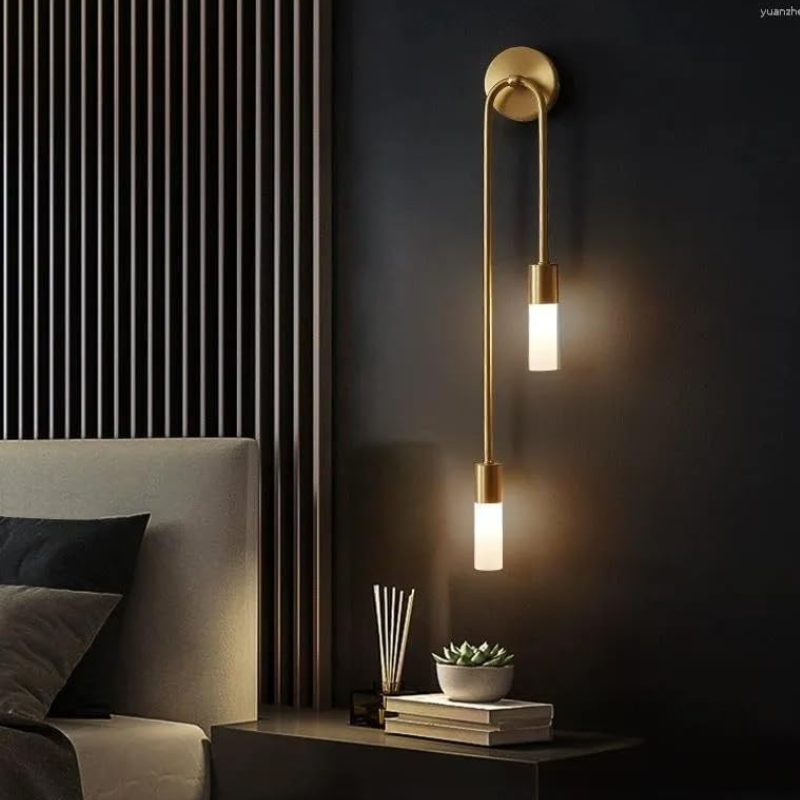 Goudkleurige Wandlamp Modern Design Dimbaar