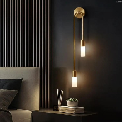 Goudkleurige Wandlamp Modern Design Dimbaar