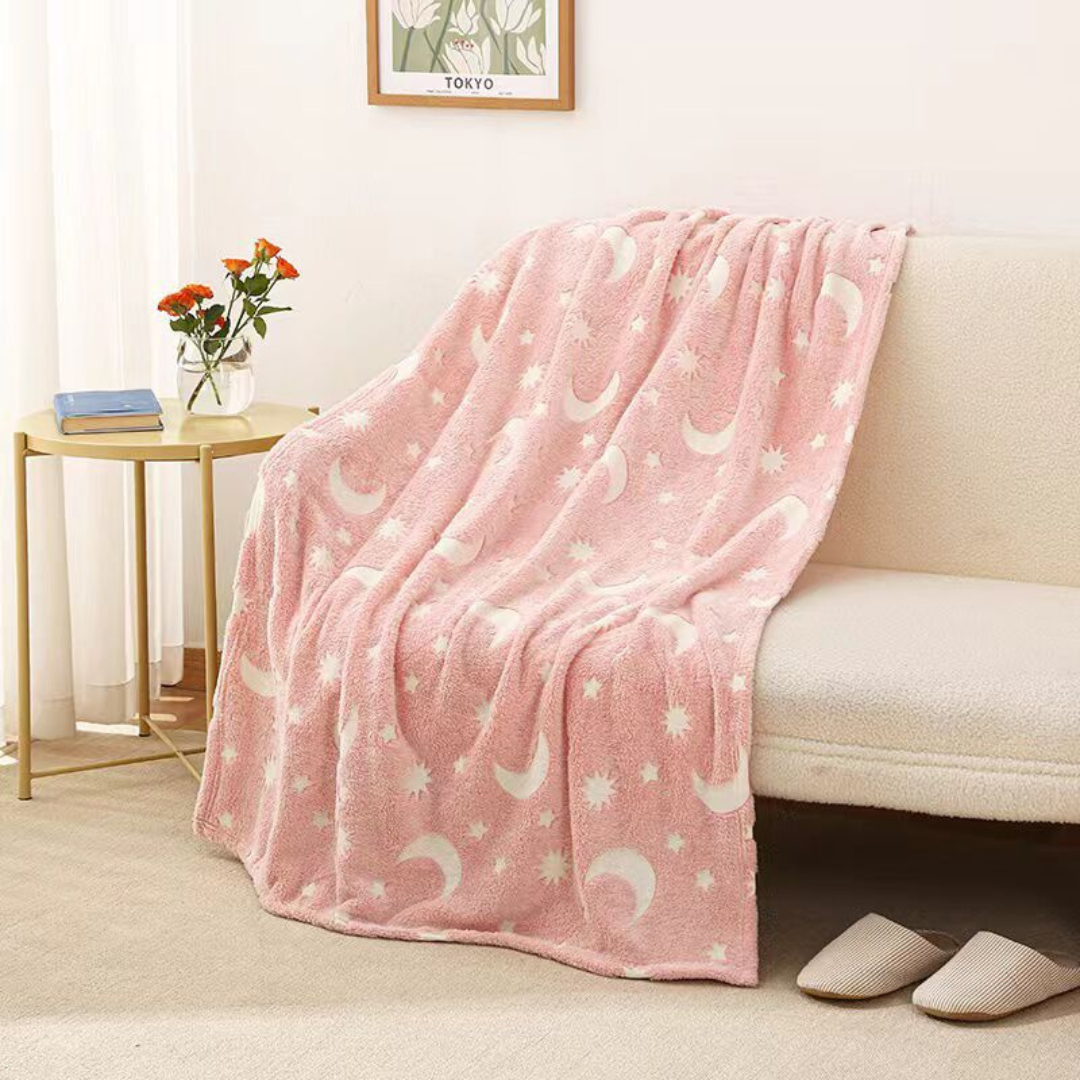 Zachte Fleece Deken met Sterren voor een Gezellige Slaapkamer