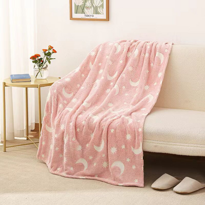 Zachte Fleece Deken met Sterren voor een Gezellige Slaapkamer