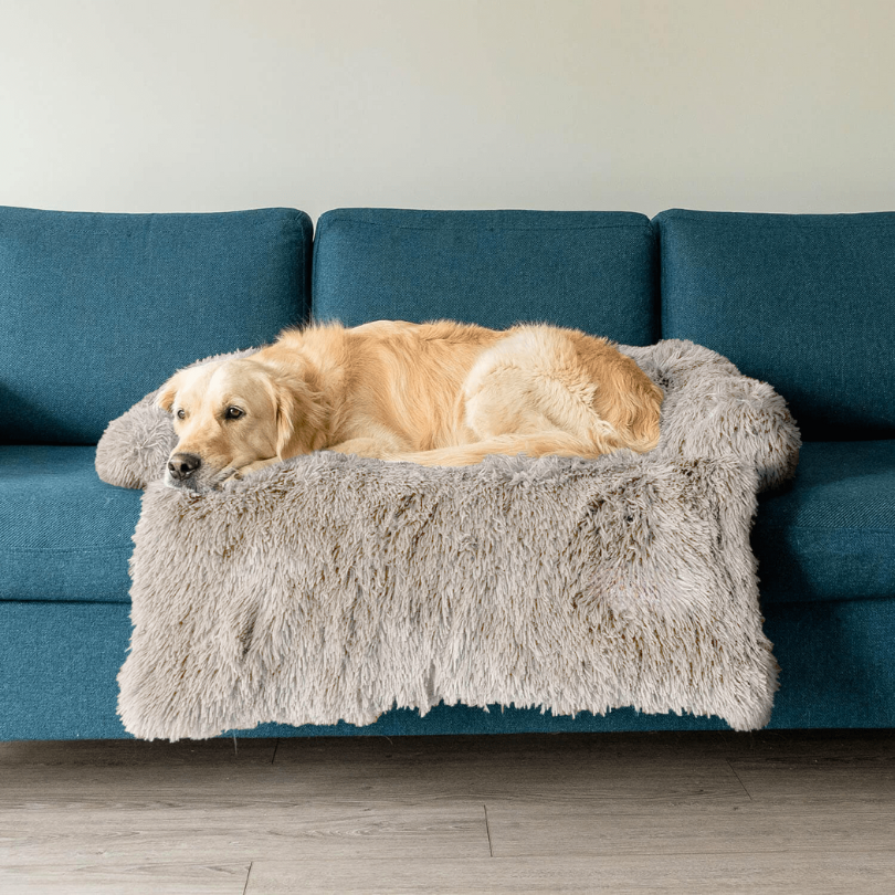 Waterafstotend Hondenbed met Zacht Vegan Bont en Antislip Bodem