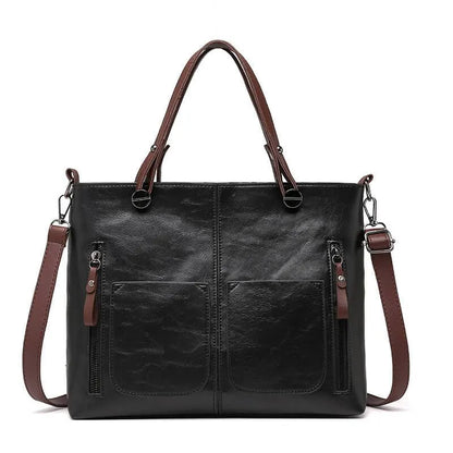 Vintage Schoudertas voor Vrouw Leer Maya Stijl