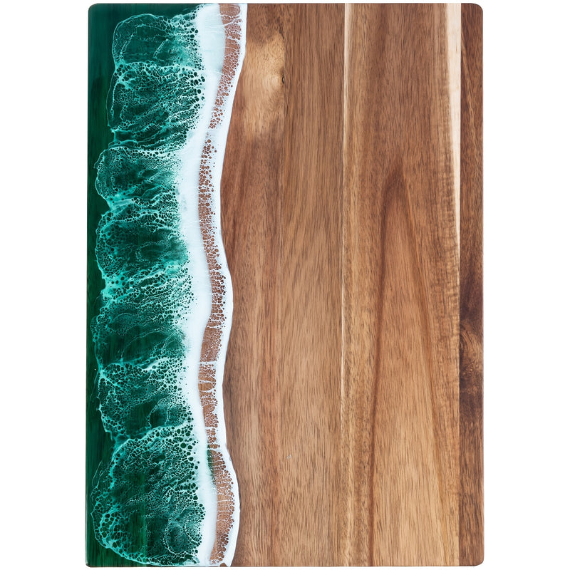 Acaciahouten Snijplank met Golfhars Look