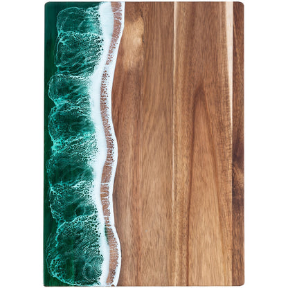 Acaciahouten Snijplank met Golfhars Look
