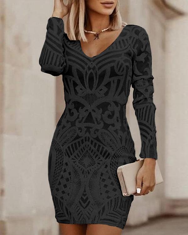 Lydiaelegance™ – Dames Bodycon Jurk met V-Hals Stijlvolle Elegantie & Comfort-5