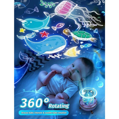 Kinder Nachtlamp Projector 360° Rotating Konijn