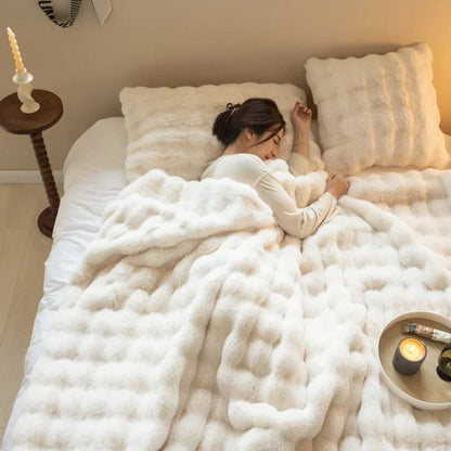 Fleece Deken Omkeerbaar Zacht en Warm voor Huis en Tuin