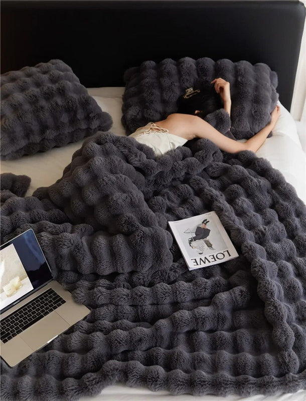Fleece Deken Omkeerbaar Zacht en Warm voor Huis en Tuin