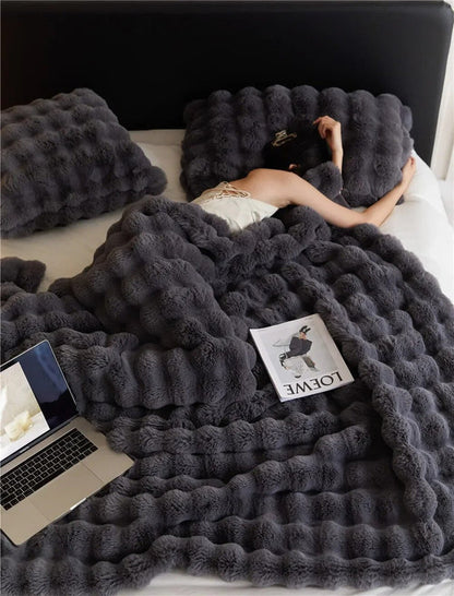 Fleece Deken Omkeerbaar Zacht en Warm voor Huis en Tuin