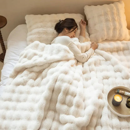 Fleece Deken Omkeerbaar Zacht en Warm voor Huis en Tuin