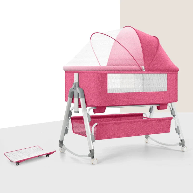 Draagbare Babywieg Geel Verplaatsbaar Comfortabel
