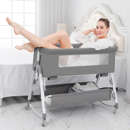 Draagbare Babywieg Geel Verplaatsbaar Comfortabel