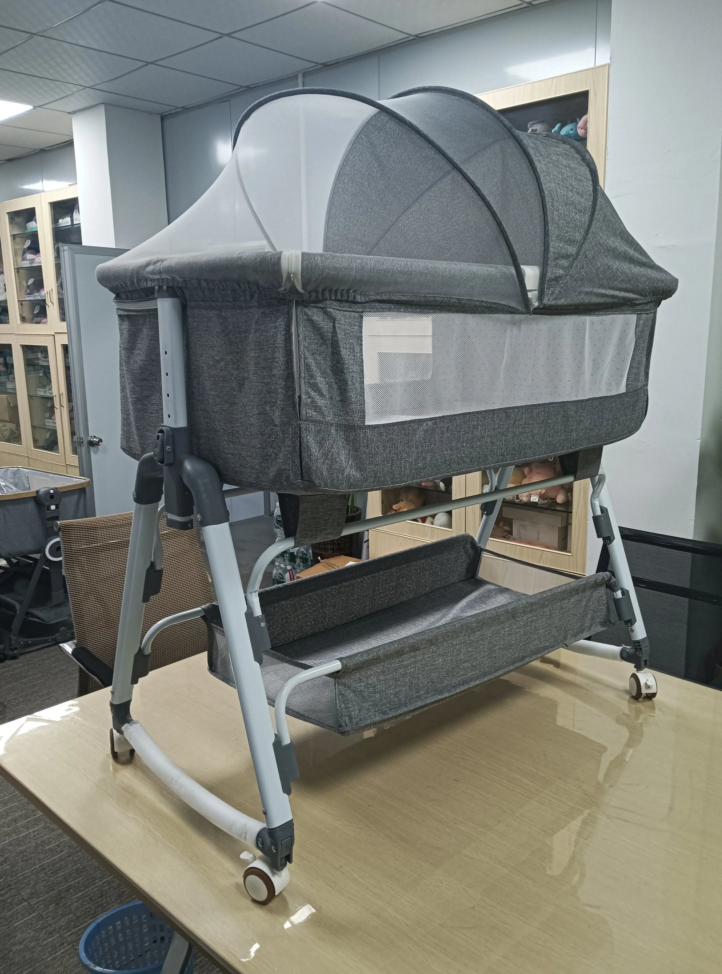 Draagbare Babywieg Geel Verplaatsbaar Comfortabel