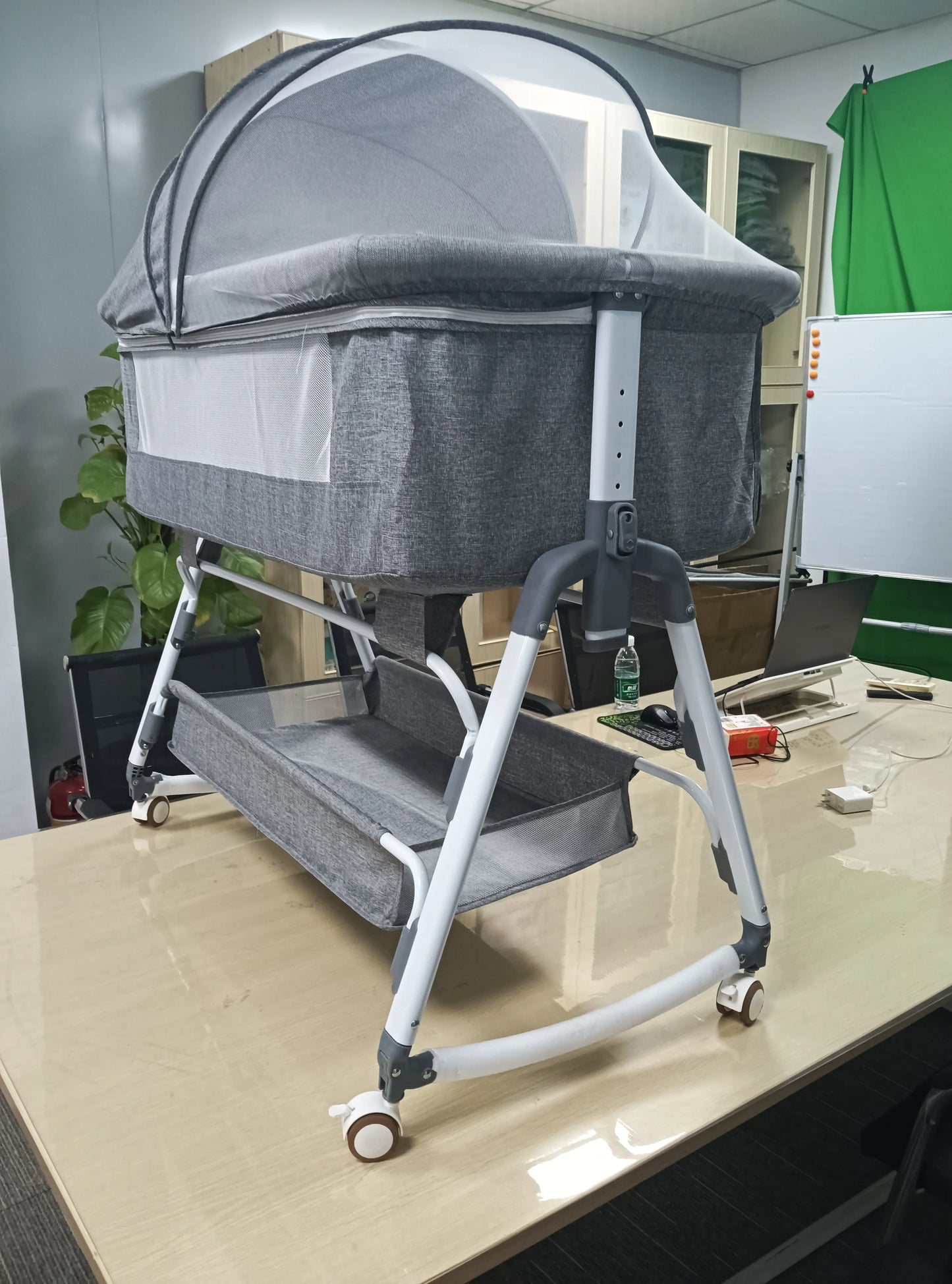 Draagbare Babywieg Geel Verplaatsbaar Comfortabel