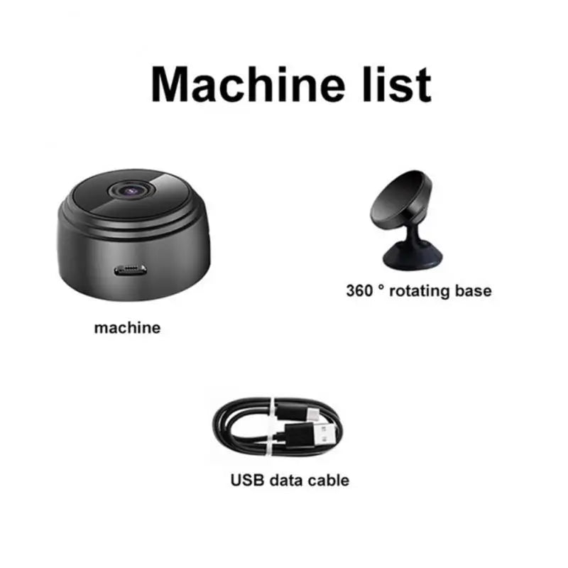 Magnetische WiFi Minicamera 1080p Full HD