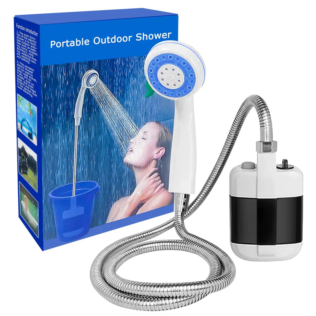 Draagbare Douche Set met Warm Water Luxe AquaLux - Velinix