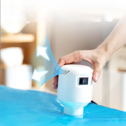 Vacuümpomp AirCompress - Verpakkingsvolume met 80% gereduceerd