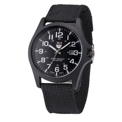 Militair Horloge met Verlichting, Waterdicht en Stopwatch - Velinix