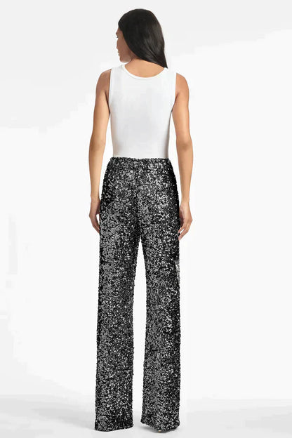 Glitter Broek Tanya | Glamoureuze en Comfortabele Losse Broek