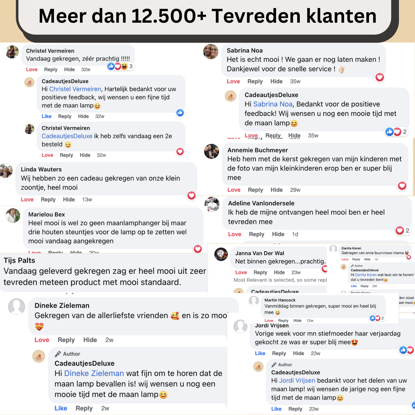 Persoonlijke Maanlamp Gepersonaliseerd Lederen Label