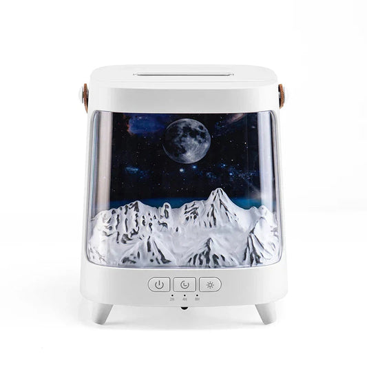 AeroGlow Galaxy Flame Diffuser – Aroma Vernevelaar met Warm Licht & Afstandsbediening 0