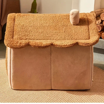 Opvouwbaar Kattenhuisje - Wasbaar Huisdierenbed voor Katjes en Kleine Honden