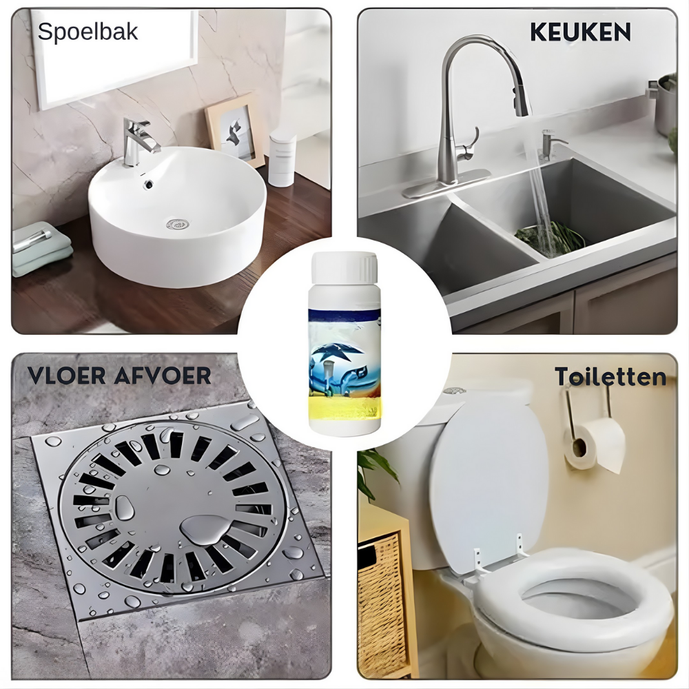 Keuken en Badkamer Ontstopper Poeder