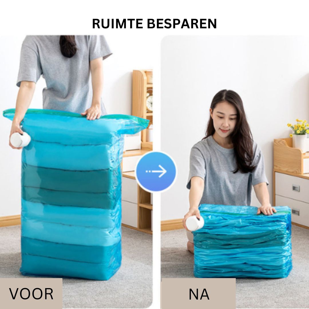 Vacuümpomp AirCompress - Verpakkingsvolume met 80% gereduceerd