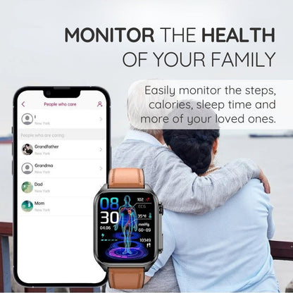 HealthTrack™ – Unisex Waterdicht Gezondheidshorloge met 24/7 Monitoring-4