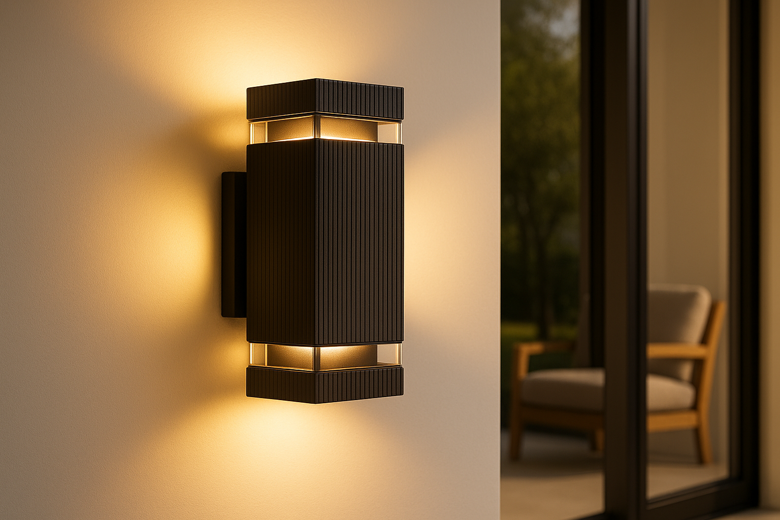 Buitenlamp Up Down Zwart Waterdicht LED - Velinix