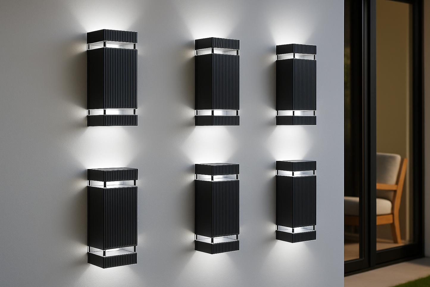 Buitenlamp Up Down Zwart Waterdicht LED