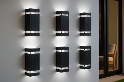 Buitenlamp Up Down Zwart Waterdicht LED