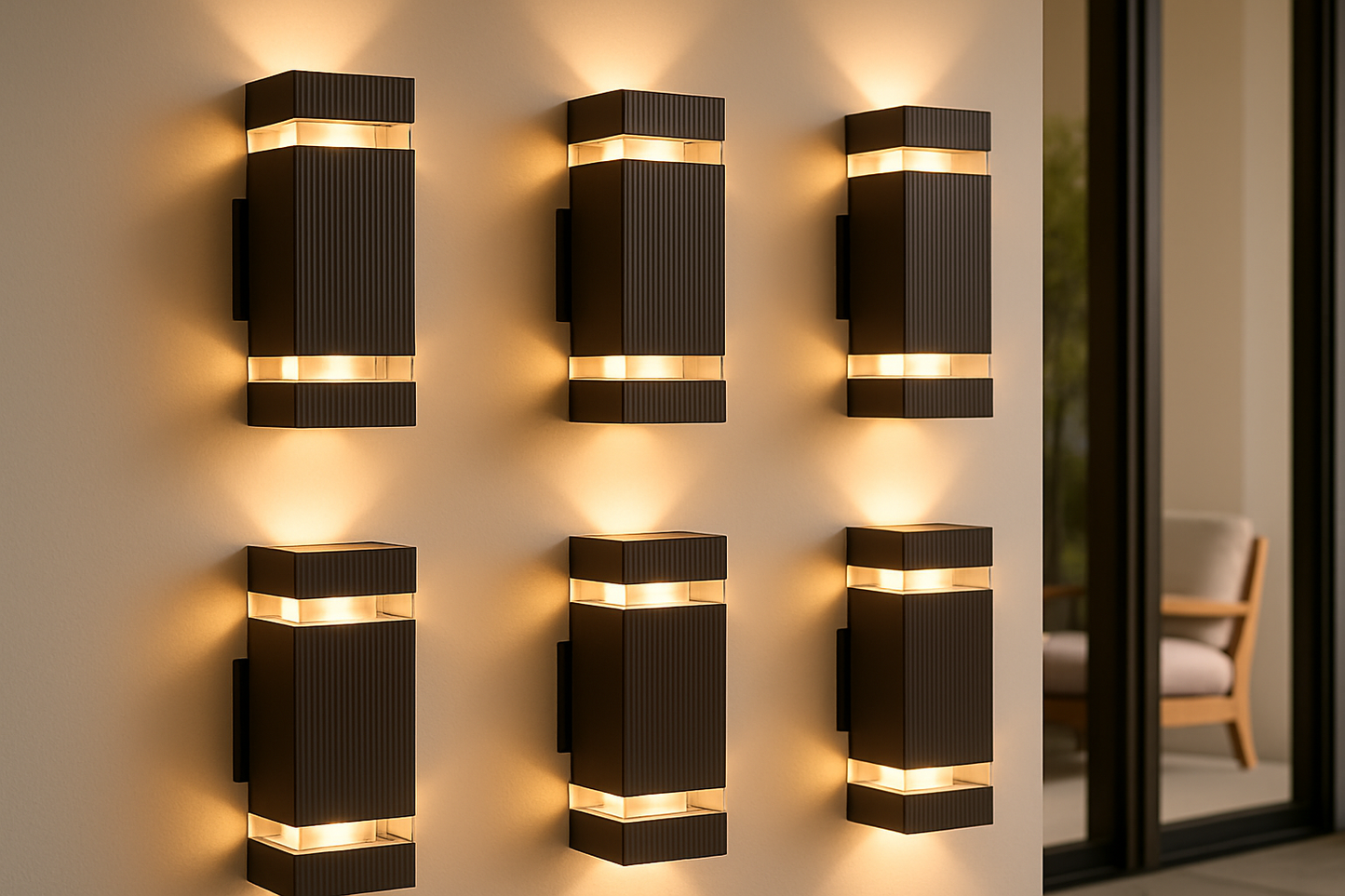 Buitenlamp Up Down Zwart Waterdicht LED