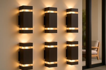 Buitenlamp Up Down Zwart Waterdicht LED