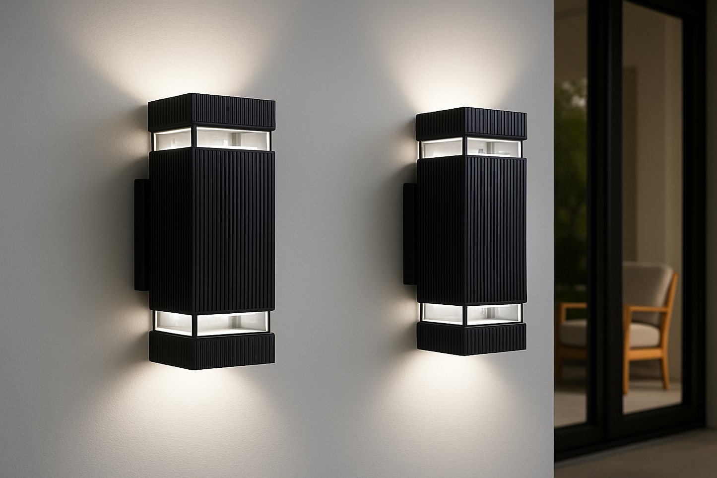 Buitenlamp Up Down Zwart Waterdicht LED