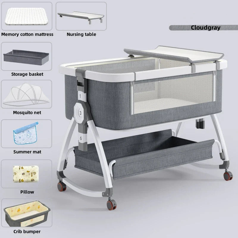 Opvouwbare Babywieg van Aluminium voor 0-3 Jaar