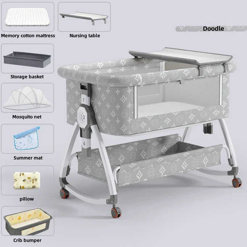 Opvouwbare Babywieg van Aluminium voor 0-3 Jaar
