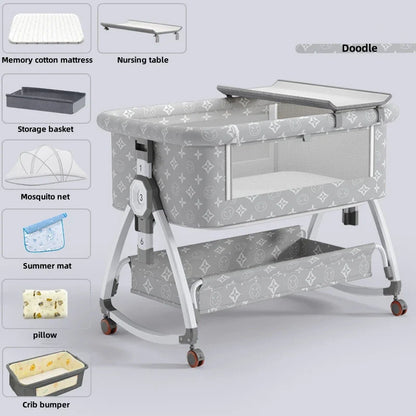 Opvouwbare Babywieg van Aluminium voor 0-3 Jaar