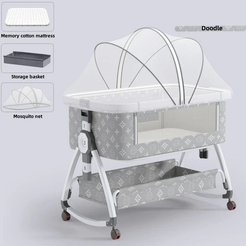 Opvouwbare Babywieg van Aluminium voor 0-3 Jaar