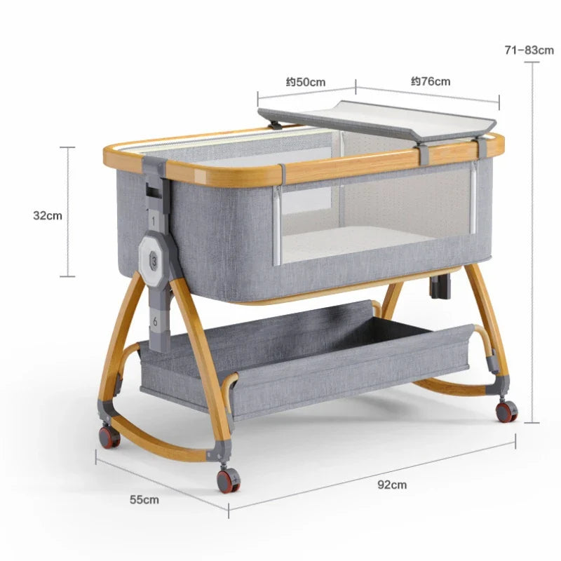 Opvouwbare Babywieg van Aluminium voor 0-3 Jaar