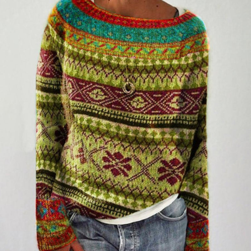 Vintage Warme Wintertrui voor Dames - Velinix