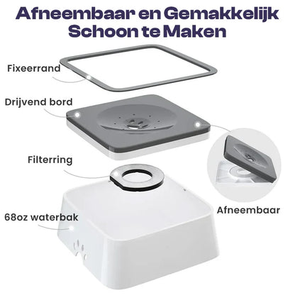 AquaFloat™ – De Slimme Anti-Lek Drinkbak voor Honden