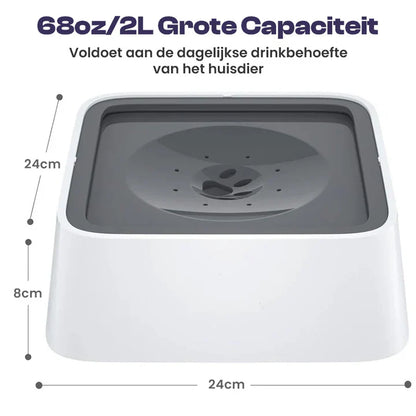 AquaFloat™ – De Slimme Anti-Lek Drinkbak voor Honden